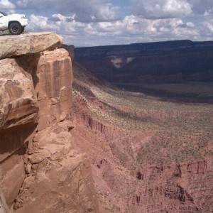 Top of the world trail. Moab. Right now.
