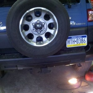 Blacked out the back