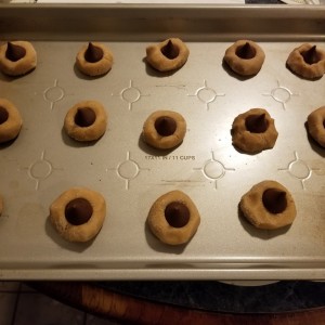 Peanutbutter and kisses cookies