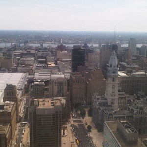 Looking down on William Penn... :cool: