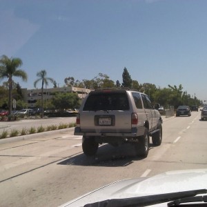 Chick driving sick runner