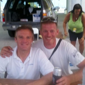 Me and kenny Wallace. Or kenny Wallace and I!