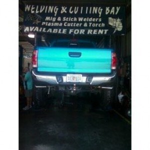Rear in the air 2" AAL 285/75/16's!