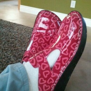 My wife's new shoes! What a dork!