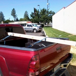 Hmmm... 10' board and a 5' bed, i guess it will have to work.