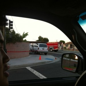 Took out the crosswalk pole and phone pole.