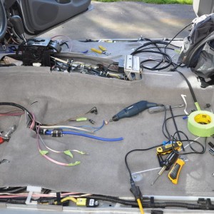 Cab Stripped for Wiring