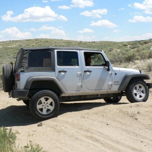 Flexing Enroute to Killpecker Sand Dunes, WY