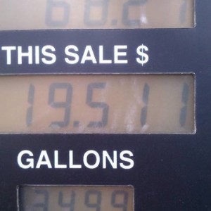19.511 gallons pumped into '03 taco