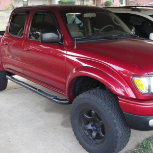Front windows tinted