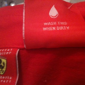 This is the tag on my Ferrari F1 jersey Lol , hey thanks for the help