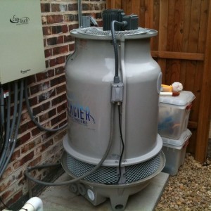 The heat has gotten so bad my parents bought a cooling system for the pool,