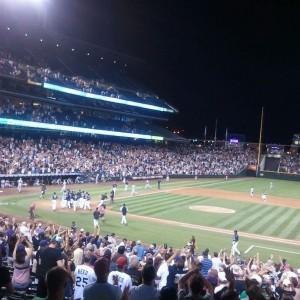 Talk off home run woot