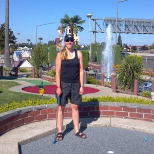 Mini golf with my buddy lenie