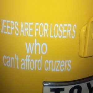 On my friend Tim's landcruzer