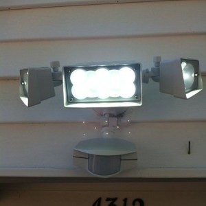 My brutal new led motion light for the house