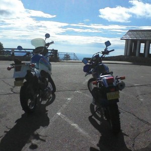 At the crest