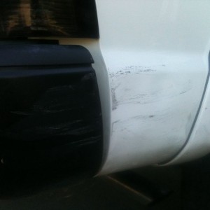 Fuck... Backed into my friends car last night