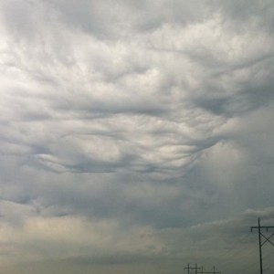 Spooky clouds...