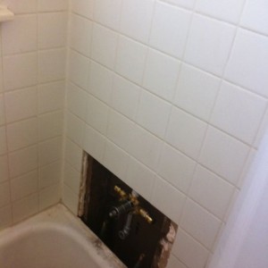 FAT. New faucets going in.