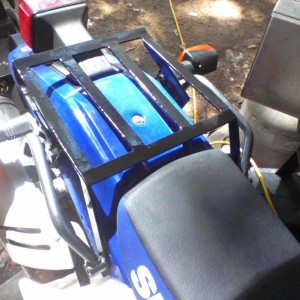 Just built a luggage rack for the DR