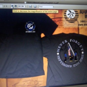 9/11 Tees i designed for union.