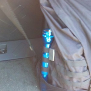 Cut the one little webbing to hold my mag light