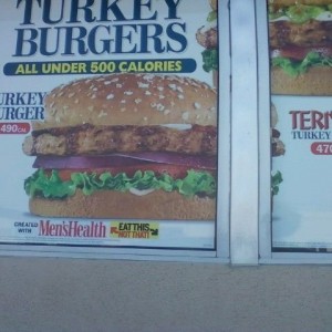 Eat the wall, not the burger!
