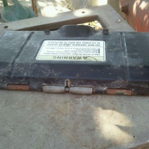 From an old lawnmower. Gonna fab up a license plate flip bracket with it. I