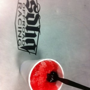 Made snocones for the peeps at the shop