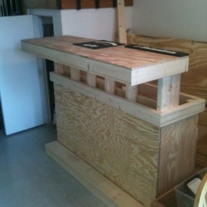 Building a bar in my apartment. It's getting there...
