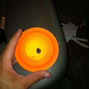 Got my 270 sighted in perfect at 150 yards. Didn't even break the pige