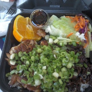 Chicken n beef terriyaki