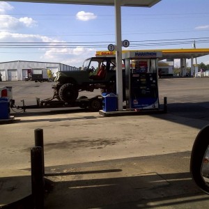 Sweet jeep. I'm about 90% sure it had a big block Chevy in it.