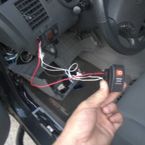 Driving light install 5