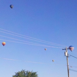 Hot air festival/race think. There are baloons all over boise.