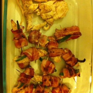 Chicken, Jalopeno, and bacon!