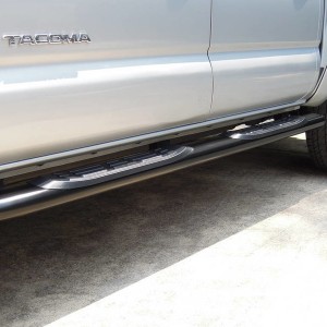 OEM black aluminum step bars