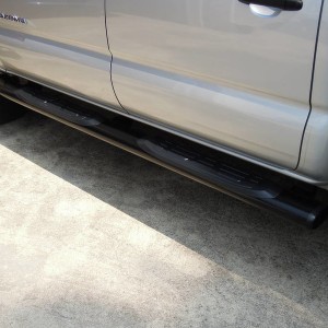 OEM black aluminum step bars