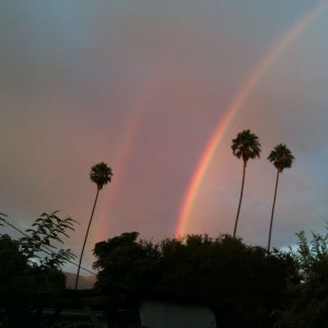 Double rainbow in socal