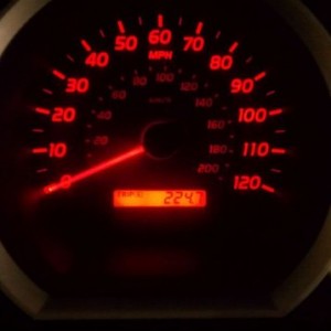 Good gas milage this tank almost to the light