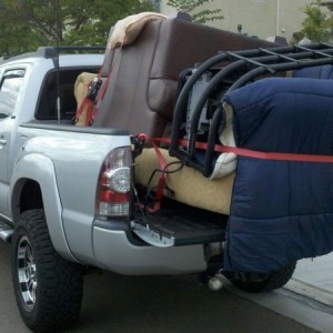 Helping a friend move.