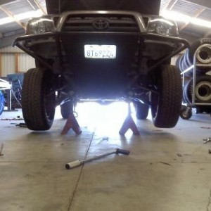 extended on the left and stock on the right