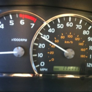 Reached this on moms sequoia odometer