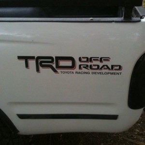 TRD off road stickers