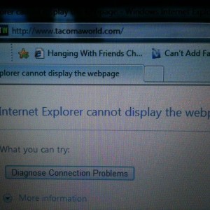 Every other site works but no Tacoma world access from my computer