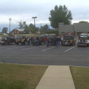 Heep meet in the parking lot at work... Haha