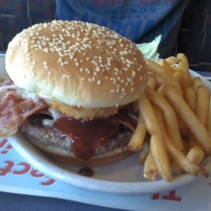 Bobs big boy bbq burger. Say that 5x!