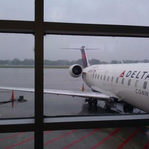Flying home...rainy weather in MSP