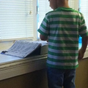 The 4 year old diggin through my mouser catolog, haha